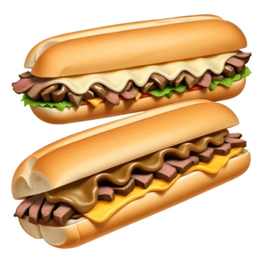 Philly cheesesteak  sticker