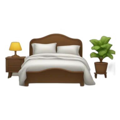 Femme sur un lit sticker