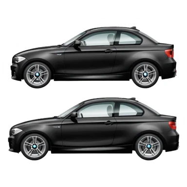 Black bmw e87 1 series sticker