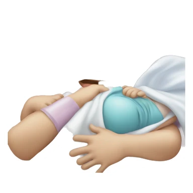 C section baby birth sticker