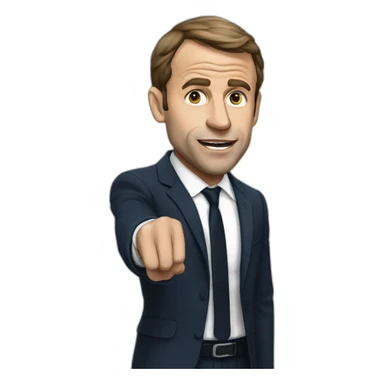 Macron after fight sticker