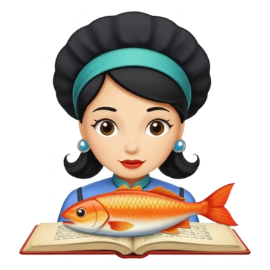 Pull up Fishwife Cookbook graphics sticker