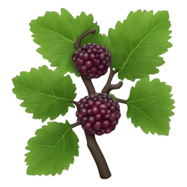 black mulberry sticker