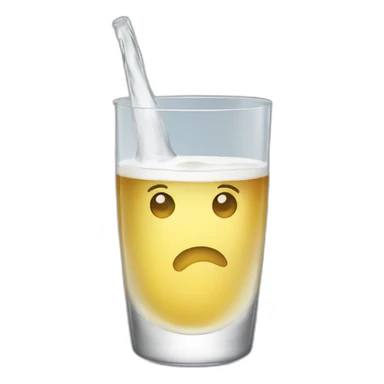 glass of vodka sticker