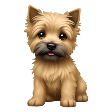 Tan cairn terrier puppy full body  sticker