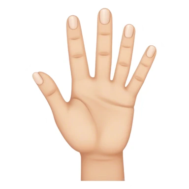 a right hand with three missing fingers in the middle sticker