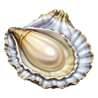 Oyster in pearl  sticker