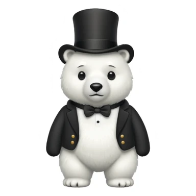 polar bar with top hat sticker