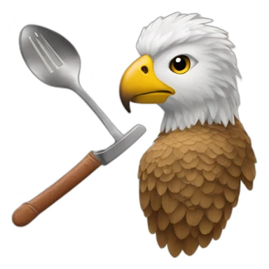 aigle  +une cuillère sticker