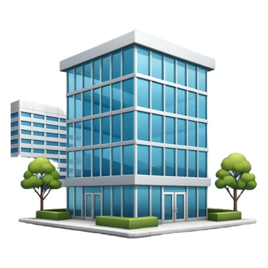 little office building sticker