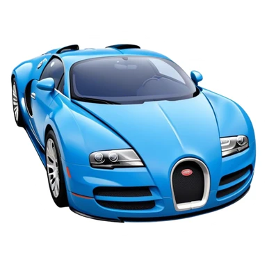 Bugatti Veyron - Bugatti (Model Year: 2020) (Iconic colour: Blue) sticker