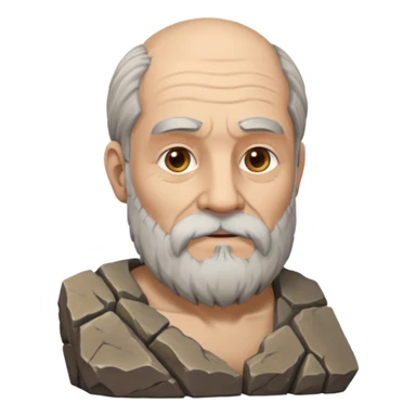 Ancient  man  with sculpture sticker