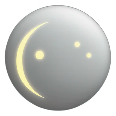 Cœur de lune sticker