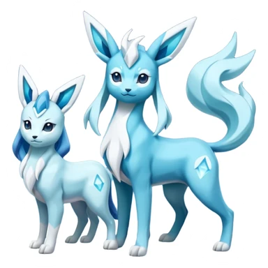 Suicune-Glaceon-Amaura-Pokémon (full body) sticker