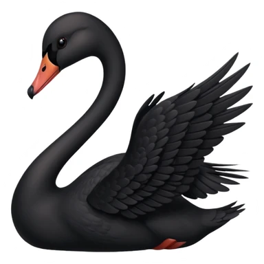 Black swan sticker