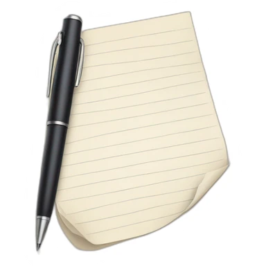 pen and paper sticker