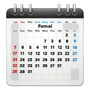 CALENDAR WEEKEND sticker