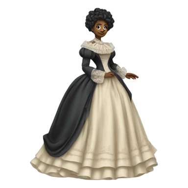 galora in Victorian dress elegant, full body sticker