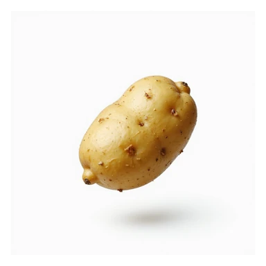 potatoes floating in air, isolated, no background, hyperrealism 4K sticker