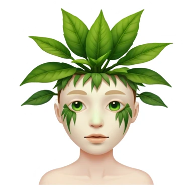 Plant face  sticker