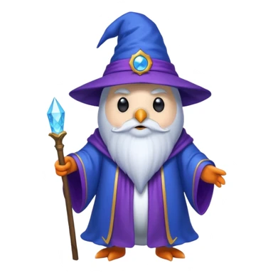 Penguin Wizard sticker