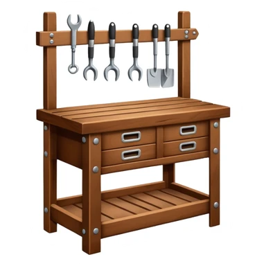 Wooden Tool Bench sticker