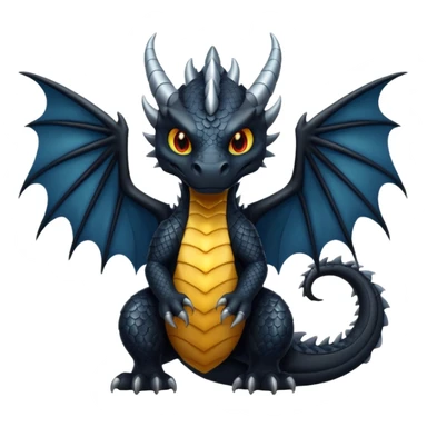 Dragón negro  sticker