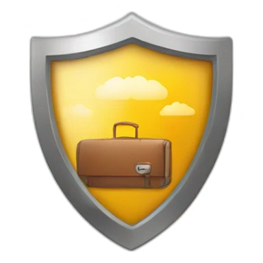 travel insurance shield sticker