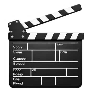 extreme minimalist clapperboard, outline only, no internal details, pure simplicity sticker