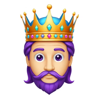 Create King Of Arts logo sticker