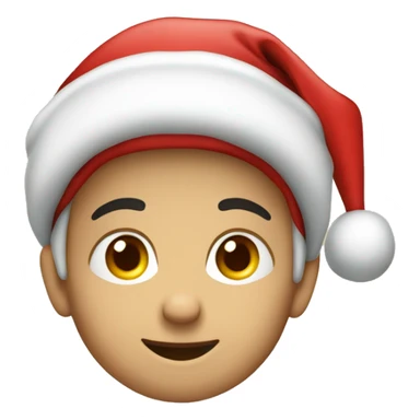 2 jahre altes kind mit einer weihnachtsmütze sticker