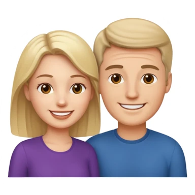 a person chatting up another person, one white male, one white woman sticker