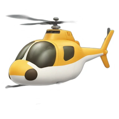 Cat flying with its tail as a helicopter blade sticker