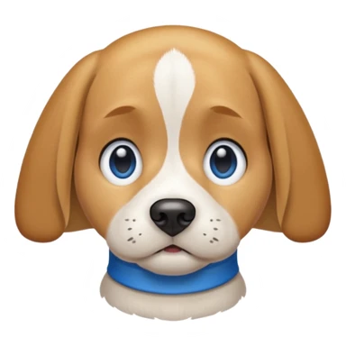 Blonde beagle with blue eyes sticker