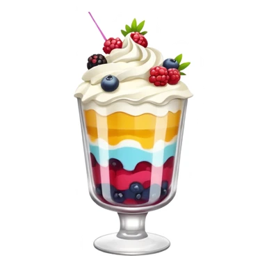 dessert in a glass sticker