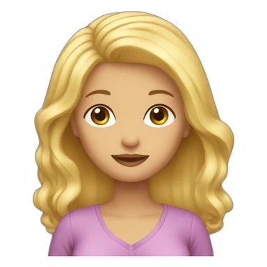 Femme enceinte blonde sticker