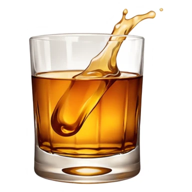 glass of whiskey sticker