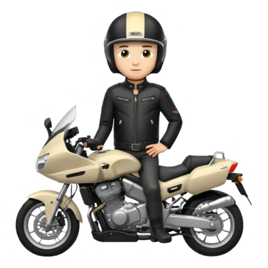 Le tapeur Jul avec la moto tmax sticker