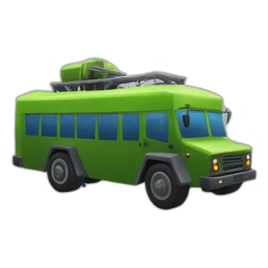 fornite battle bus sticker