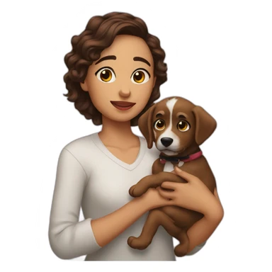 me with my puppy sticker