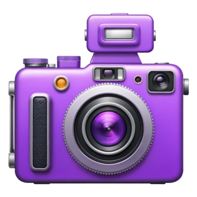 Purple camera sticker