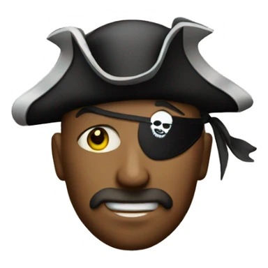 pirate with an eyepatch sticker