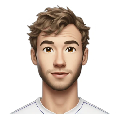 Hyper realistic pierre gasly sticker