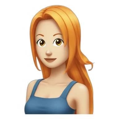 Nami from one pièce sticker