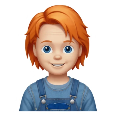 Quiero que me crees un emoji de Chucky sticker