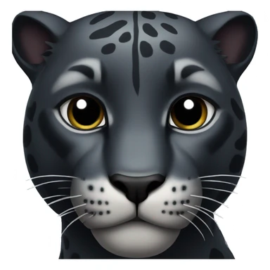 Black panther animal, face sticker