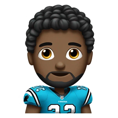 Carolina Panthers football player sticker