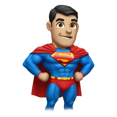 Red eyed Superman  sticker