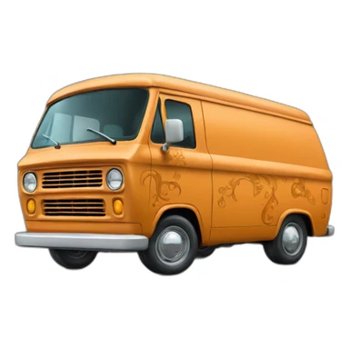 Scooby doo cartoon van sticker