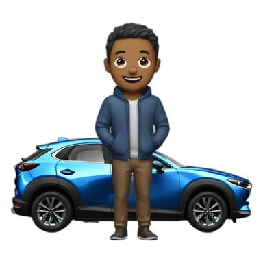 Blue mazda cx30  sticker